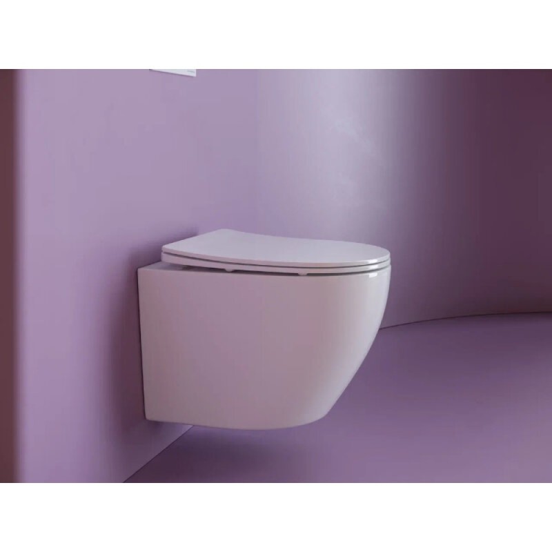 Подвесной унитаз Ceramicanova Uno CN11001, безободковый, сиденье c микролифтом, цвет белый, сантехфарфор