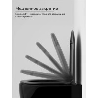 Подвесной унитаз Ceramicanova Uno CN11001TMB, безободковый, смыв Торнадо, сиденье микролифт, черный матовый, сантехфарфор