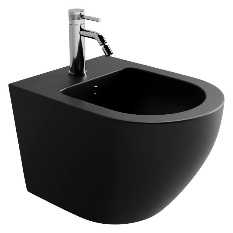 Подвесное биде Ceramicanova Uno CN11002MB, цвет черный матовый, сантехфарфор