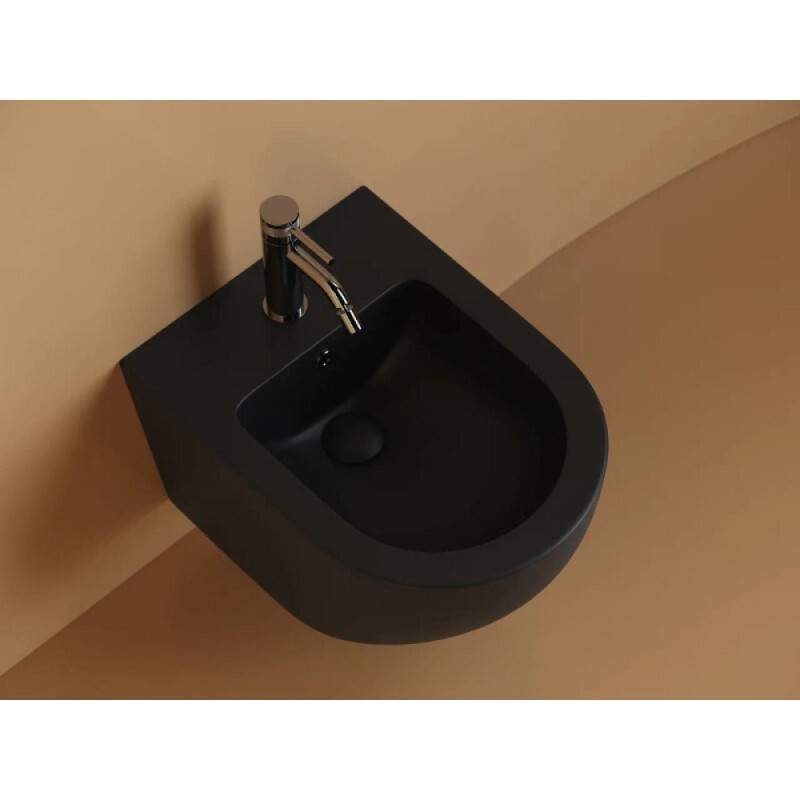 Подвесное биде Ceramicanova Uno CN11002MB, цвет черный матовый, сантехфарфор