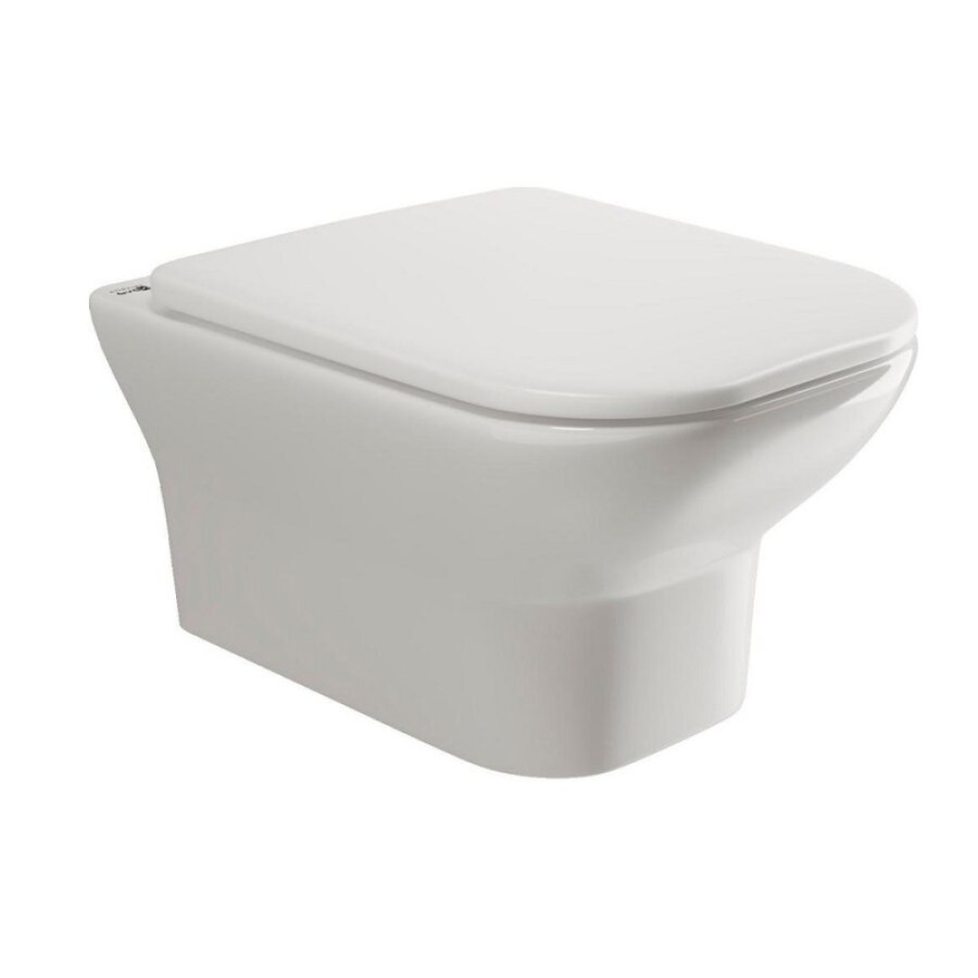 Подвесной унитаз Ceramicanova Enjoy CN1104-B, безободковый, крышка микролифт, белый