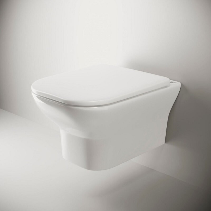 Подвесной унитаз Ceramicanova Enjoy CN1104-B, безободковый, крышка микролифт, белый