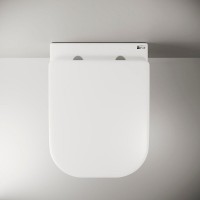 Подвесной унитаз Ceramicanova Enjoy CN1104-B, безободковый, крышка микролифт, белый