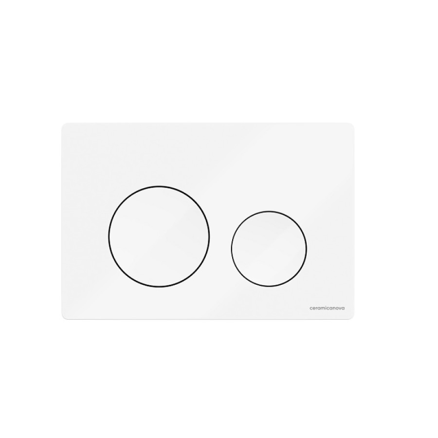 Клавиша смыва Ceramicanova Circle CN12-001W, механическая, белая