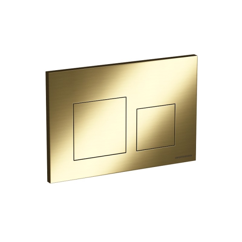 Клавиша смыва Ceramicanova Square CN12-002BG, механическая, золото брашированное
