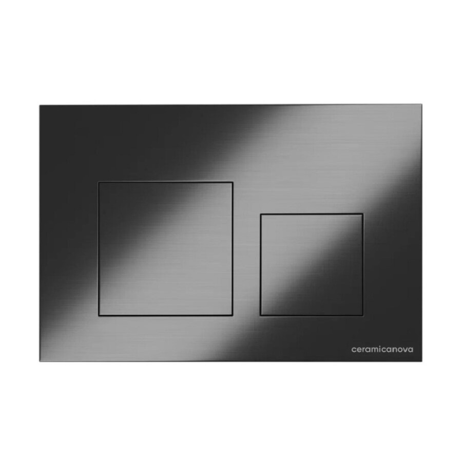 Клавиша смыва Ceramicanova Balance Square CN12-002GG, механическая, вороненая сталь