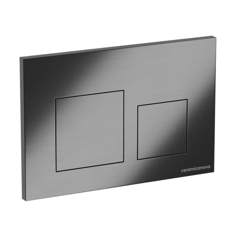 Клавиша смыва Ceramicanova Balance Square CN12-002GG, механическая, вороненая сталь