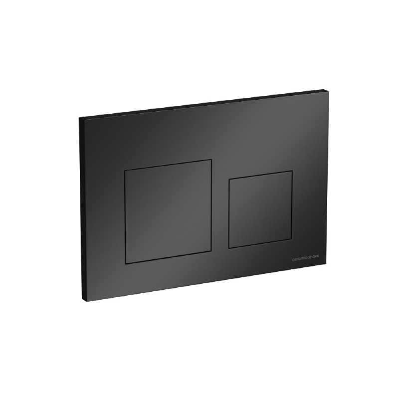 Клавиша смыва Ceramicanova Square CN12-002MB, механическая, черная матовая