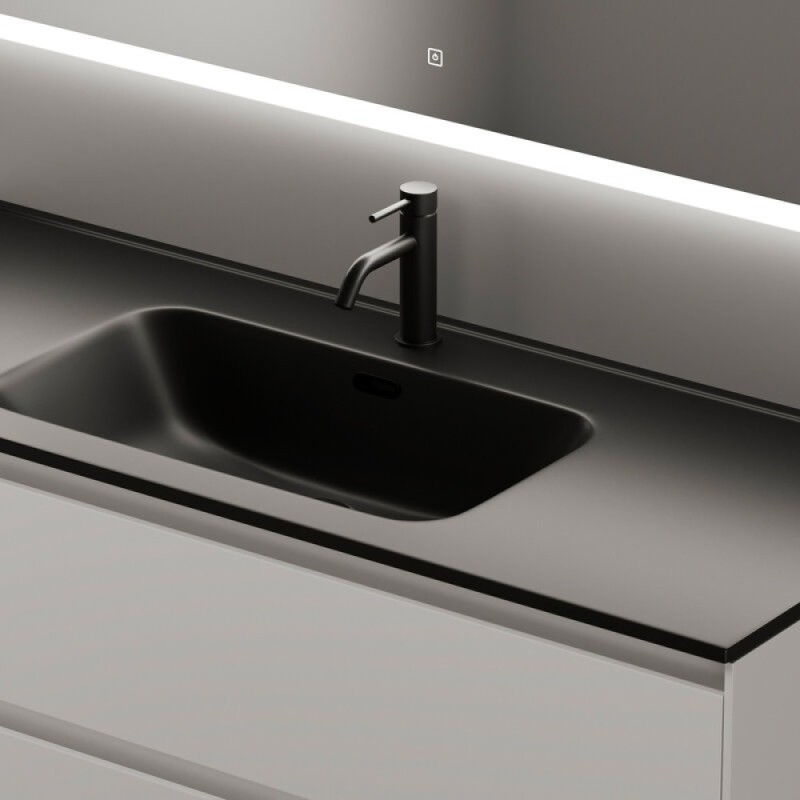 Тумба под раковину Sancos Cento 120, подвесная, белый глянец, CN120-1W