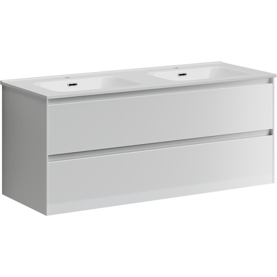 Тумба под раковину Sancos Cento 120, подвесная, белый глянец, CN120-2W