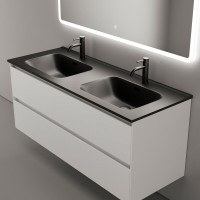 Тумба под раковину Sancos Cento 120, подвесная, белый глянец, CN120-2W