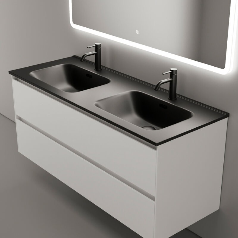 Тумба под раковину Sancos Cento 120, подвесная, белый глянец, CN120-2W