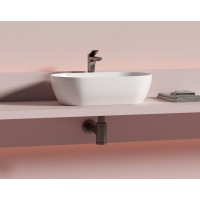 Раковина Ceramicanova Twist CN12001, 50 см, сантехфарфор, накладная, белый