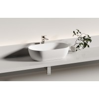 Раковина Ceramicanova Twist CN12001MW, 50 см, сантехфарфор, накладная, белый матовый