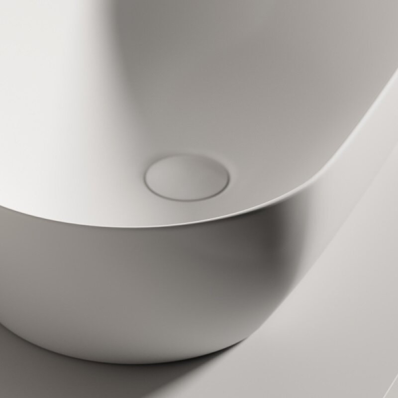 Раковина Ceramicanova Twist CN12001MW, 50 см, сантехфарфор, накладная, белый матовый