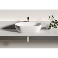 Раковина Ceramicanova Twist CN12001MW, 50 см, сантехфарфор, накладная, белый матовый