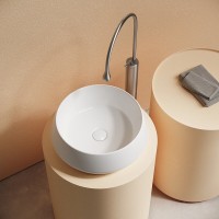 Раковина Ceramicanova Maya CN12004, 40 см, сантехфарфор, накладная, белый