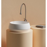 Раковина Ceramicanova Maya CN12004, 40 см, сантехфарфор, накладная, белый