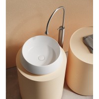 Раковина Ceramicanova Maya CN12004, 40 см, сантехфарфор, накладная, белый