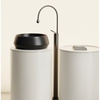 Раковина Ceramicanova Maya CN12004MB, 40 см, сантехфарфор, накладная, черный матовый