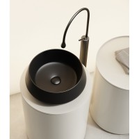Раковина Ceramicanova Maya CN12004MB, 40 см, сантехфарфор, накладная, черный матовый