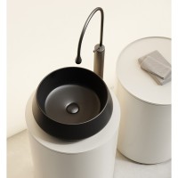 Раковина Ceramicanova Maya CN12004MB, 40 см, сантехфарфор, накладная, черный матовый