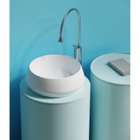 Раковина Ceramicanova Maya CN12004MW, 40 см, сантехфарфор, накладная, белый матовый
