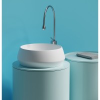 Раковина Ceramicanova Maya CN12004MW, 40 см, сантехфарфор, накладная, белый матовый