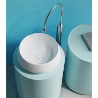Раковина Ceramicanova Maya CN12004MW, 40 см, сантехфарфор, накладная, белый матовый