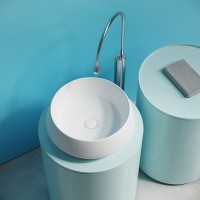 Раковина Ceramicanova Maya CN12004MW, 40 см, сантехфарфор, накладная, белый матовый