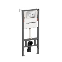 Инсталляция для унитаза Ceramicanova Balance CN121001CH, клавиша Circle хром