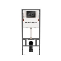 Инсталляция для унитаза Ceramicanova Balance CN121001MB, клавиша Circle черный матовый