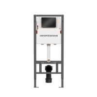 Инсталляция для унитаза Ceramicanova Balance CN121002MB, клавиша Circle черный матовый