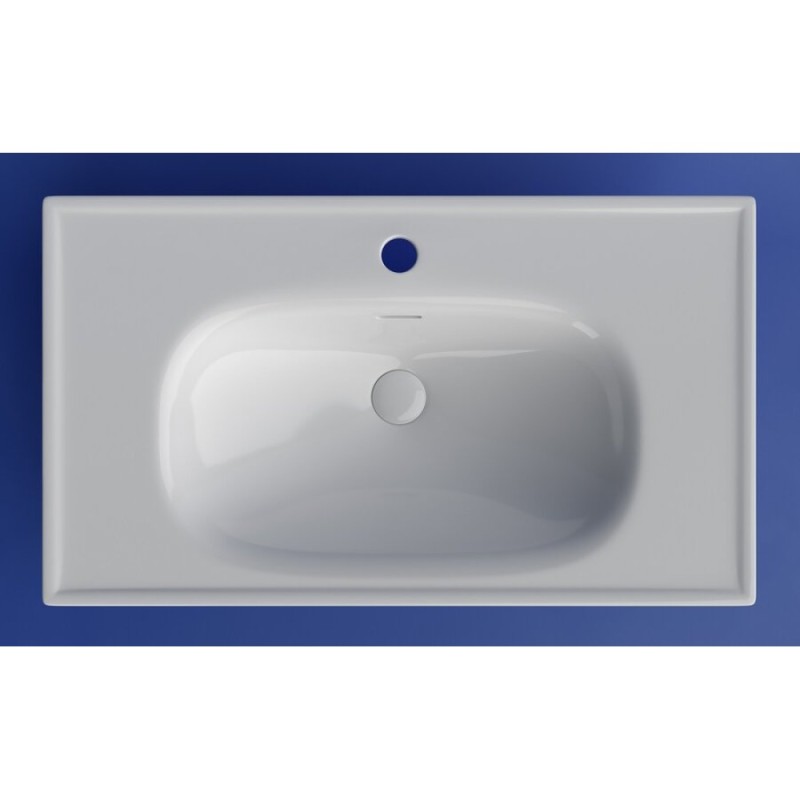 Раковина Ceramicanova Sabo CN13002, 80 см, сантехфарфор, белый