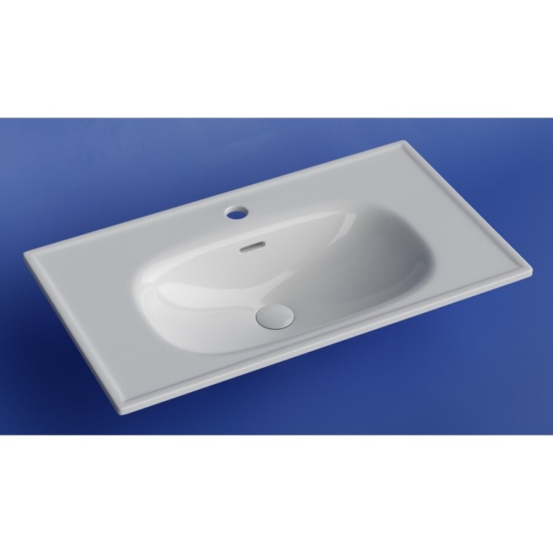 Раковина Ceramicanova Sabo CN13002, 80 см, сантехфарфор, белый