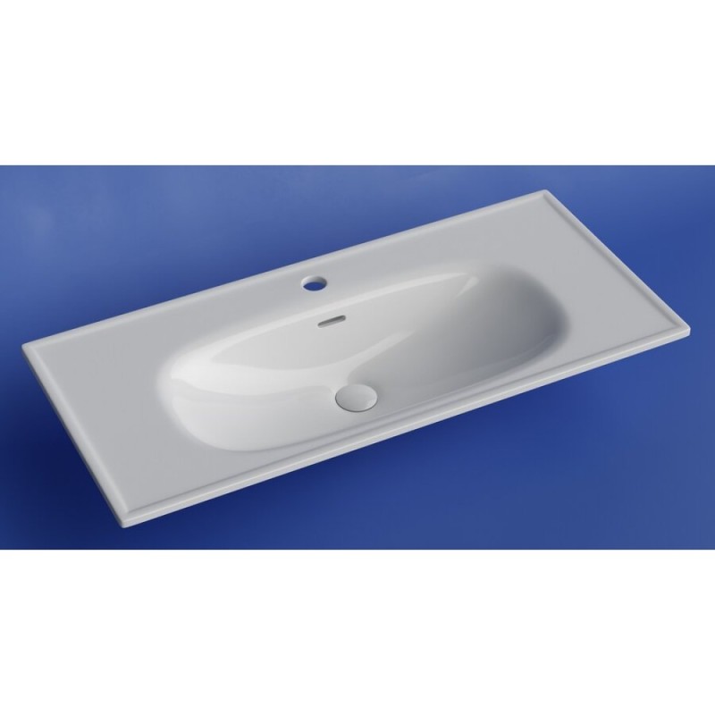 Раковина Ceramicanova Sabo CN13003, 100 см, сантехфарфор, белый