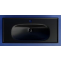 Раковина Ceramicanova Sabo CN13003MB, 100 см, сантехфарфор, черный матовый