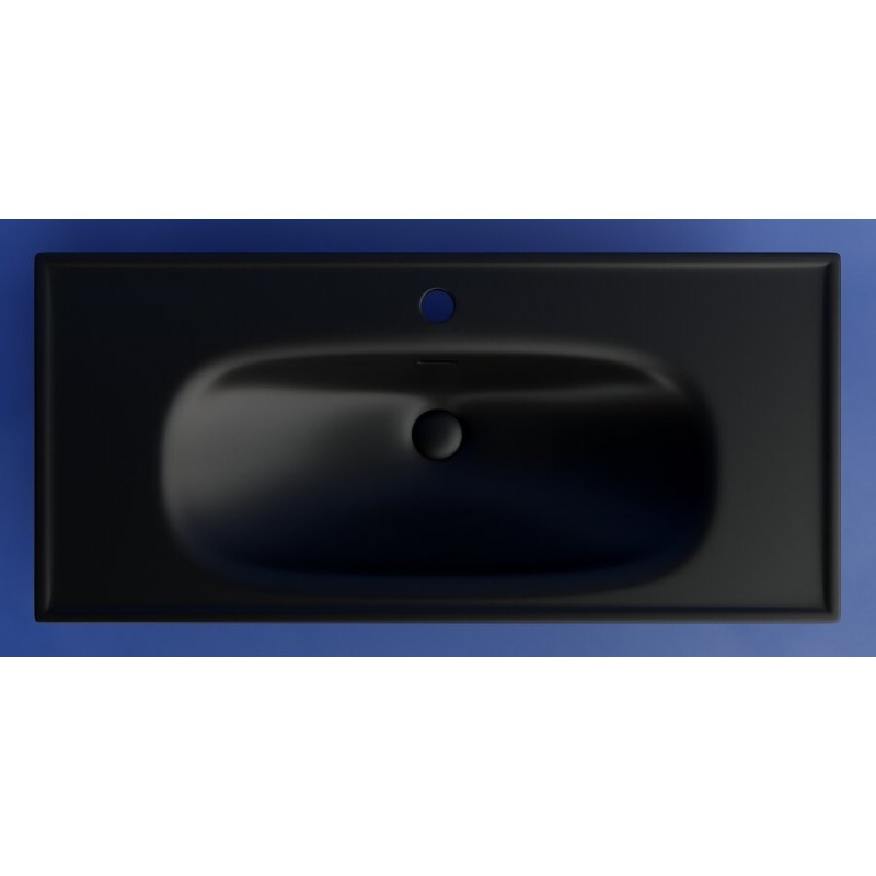 Раковина Ceramicanova Sabo CN13003MB, 100 см, сантехфарфор, черный матовый