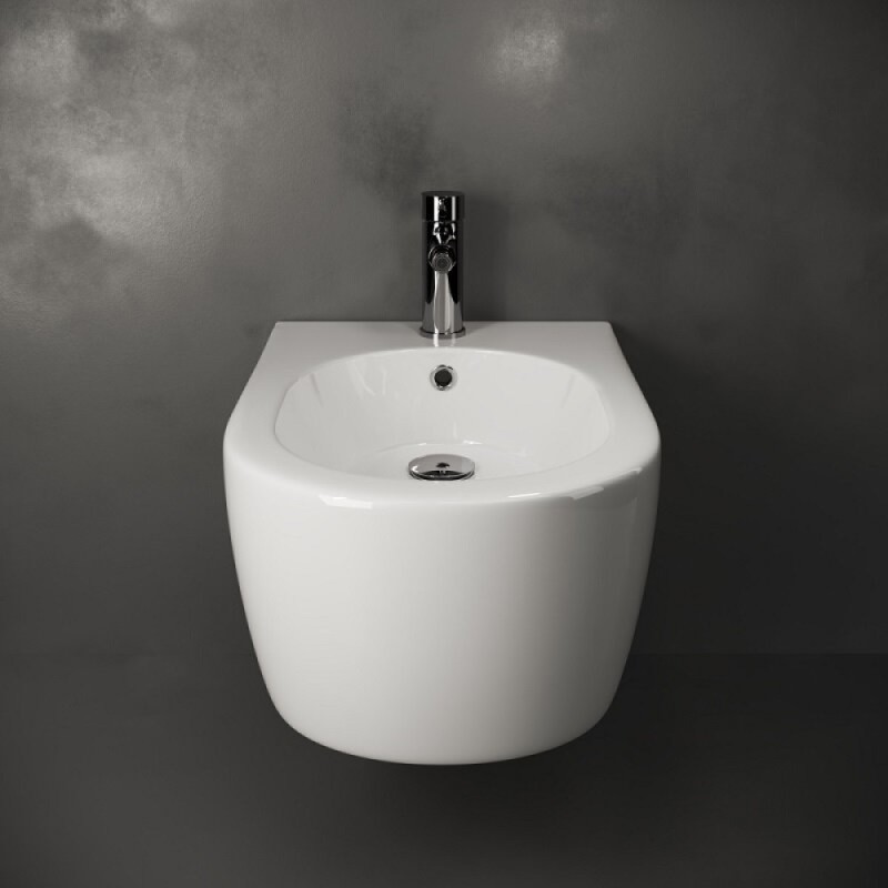 Биде Ceramicanova Simple Rimless CN1303, подвесное, белое