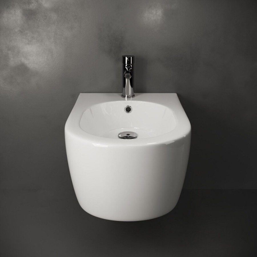 Биде Ceramicanova Simple Rimless CN1303, подвесное, белое