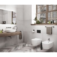 Биде Ceramicanova Simple Rimless CN1303, подвесное, белое