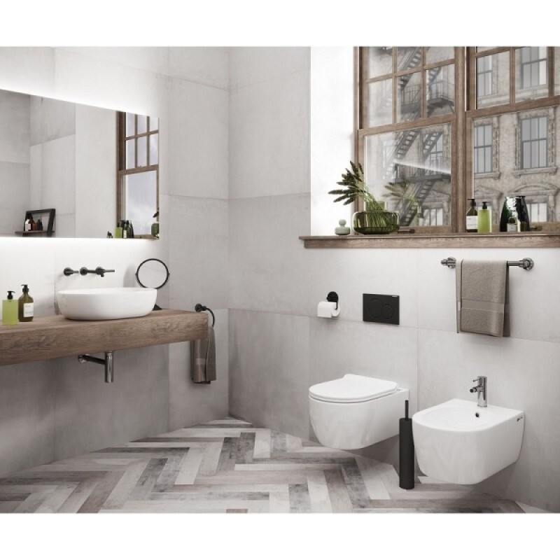 Биде Ceramicanova Simple Rimless CN1303, подвесное, белое
