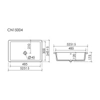 Раковина Ceramicanova Era CN15004, 52.5 см, сантехфарфор, белый