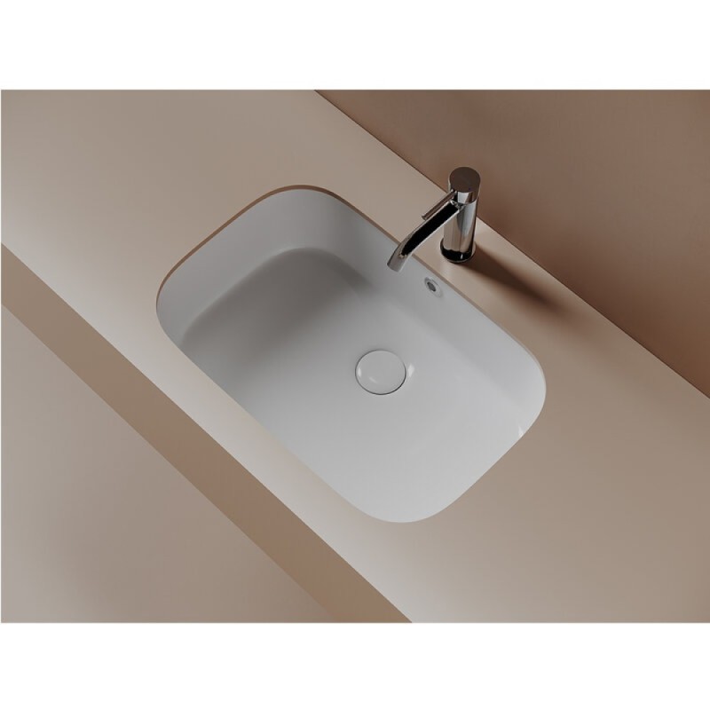 Раковина Ceramicanova Era CN15006, 57 см, сантехфарфор, белый
