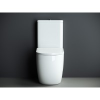 Унитаз компакт Ceramicanova Mia Rimless CN1801 крышка микролифт, безободковый, белый, сантехфарфор