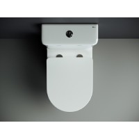 Унитаз компакт Ceramicanova Mia Rimless CN1801 крышка микролифт, безободковый, белый, сантехфарфор