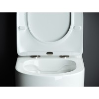 Унитаз компакт Ceramicanova Mia Rimless CN1801 крышка микролифт, безободковый, белый, сантехфарфор