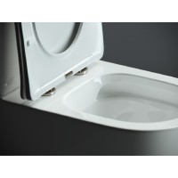 Унитаз компакт Ceramicanova Mia Rimless CN1801 крышка микролифт, безободковый, белый, сантехфарфор