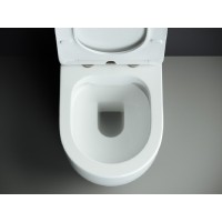 Унитаз компакт Ceramicanova Mia Rimless CN1801 крышка микролифт, безободковый, белый, сантехфарфор
