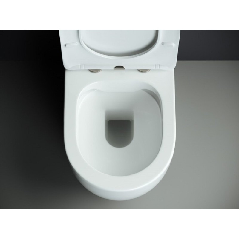Унитаз компакт Ceramicanova Mia Rimless CN1801 крышка микролифт, безободковый, белый, сантехфарфор